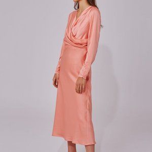 Obsessions LS Dress, Coral